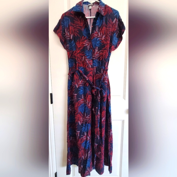 a new day Dresses & Skirts - A New Day Blue and Red Wrap Maxi Dress
